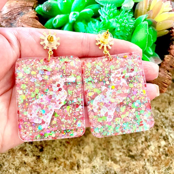 Ray The Firefly Acrylic Earrings - Picture 5 of 5